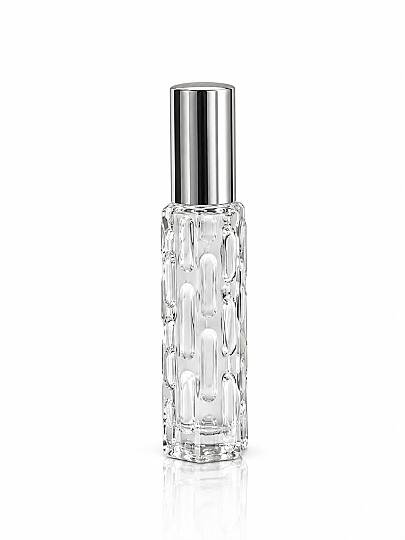 10 CC KALEM PARFÜM ŞİŞESİ DAMLA DESENLİ GÜMÜŞ KAPAKLI SPREYLİ - 2