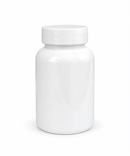 150 CC BEYAZ PLASTİK TABLET ŞİŞESİ BEYAZ PLASTİK KAPAKLI GIDAYA UYGUNDUR