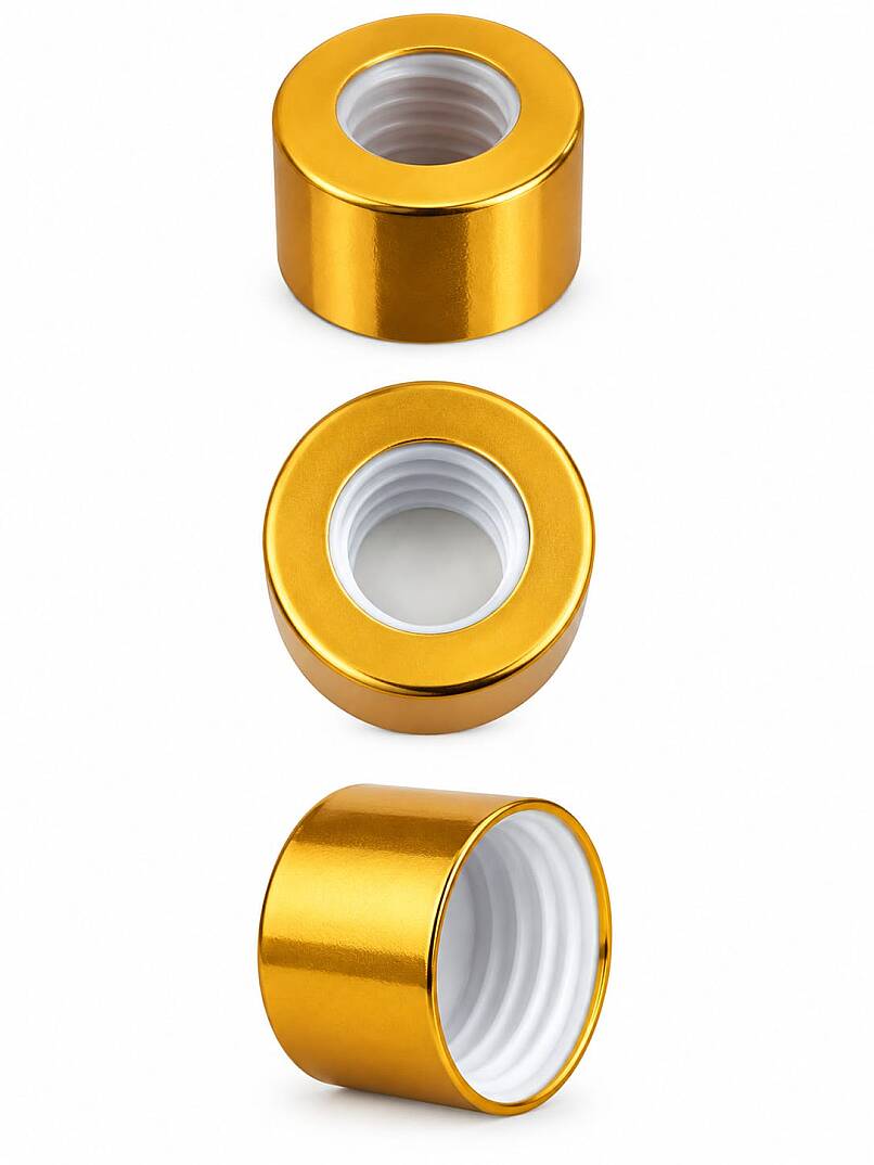 18 MM DELİKLİ GOLD METAL KAPAK - 1