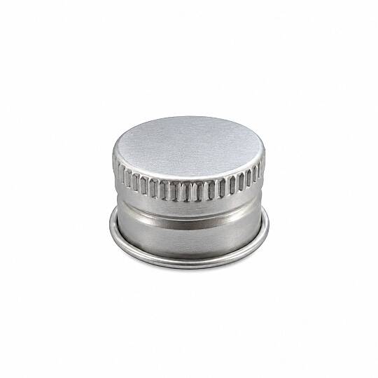 18 MM VİDALI METAL GÜMÜŞ KAPAK