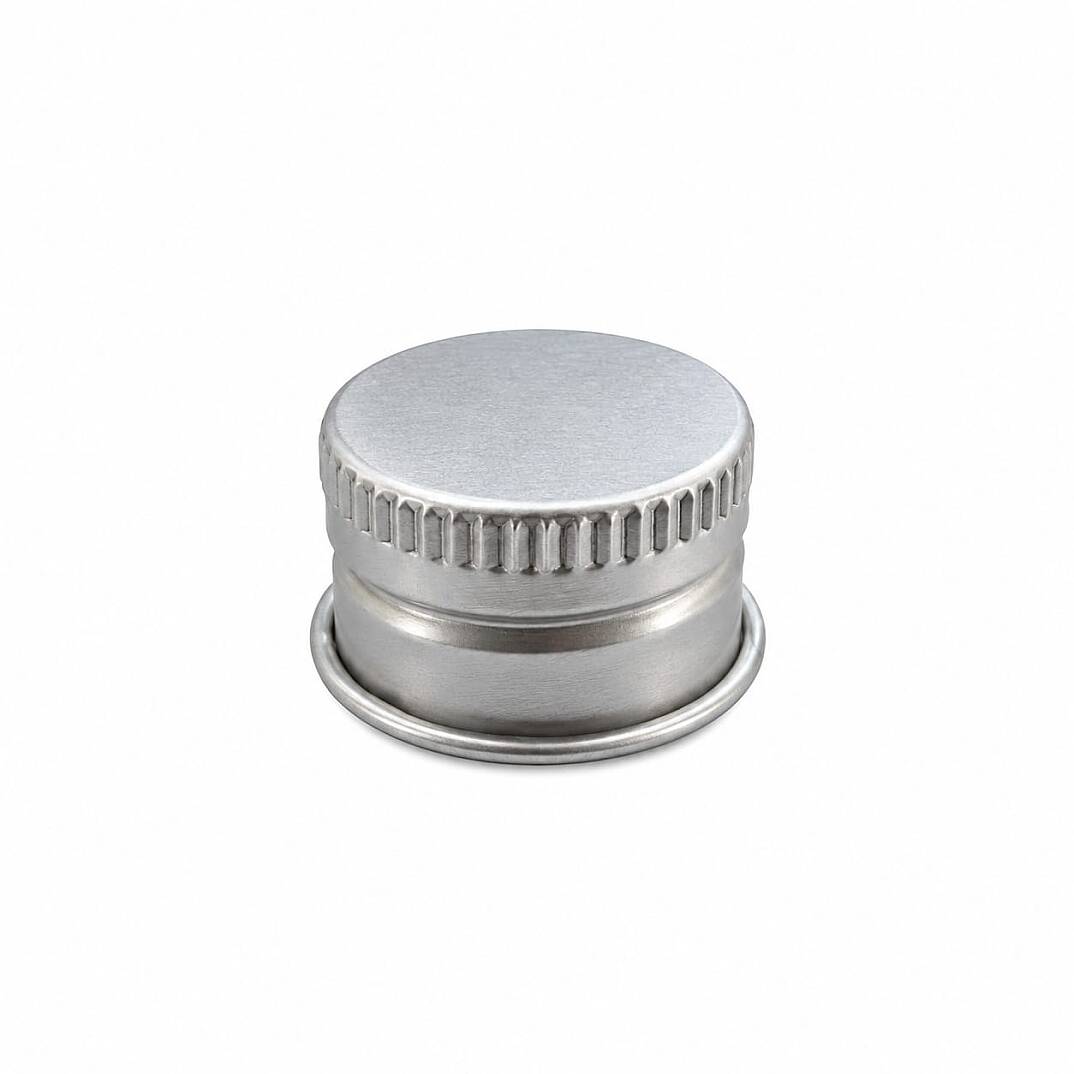 18 MM VİDALI METAL GÜMÜŞ KAPAK - 1