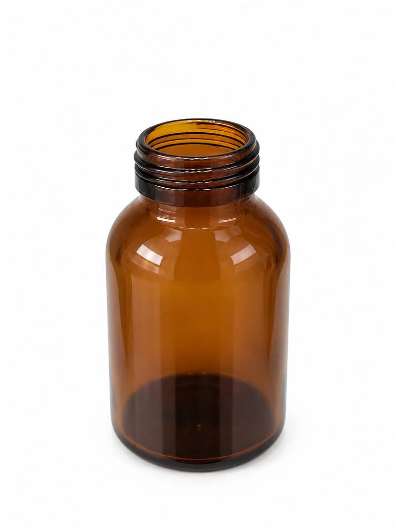 200 CC AMBER CAM TABLET ŞİŞESİ 41 MM KAPAKSIZ - 1