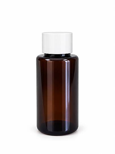 50 CC AMBER SHOT PET ŞİŞE KÖPÜK CONTALI BEYAZ KAPAK GIDAYA UYGUNDUR