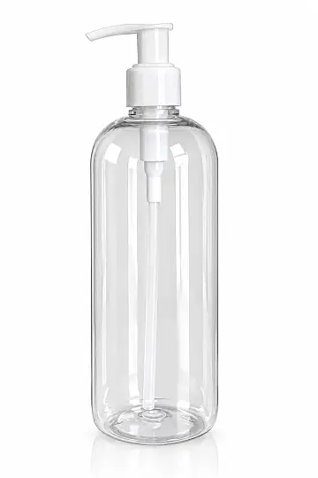 500 CC ŞEFFAF PET ŞİŞE BEYAZ KİLİTLİ POMPALI 24 MM